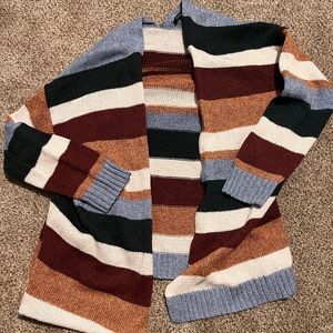 American Eagle Striped Cardigan